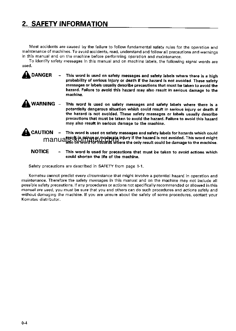 Protected: HD785-5(JPN) S/N 4085-UP Operation manual (English)