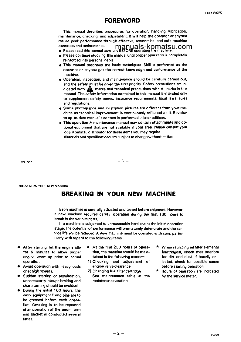 Protected: PC220-3(JPN) S/N 23303-UP Operation manual (English)