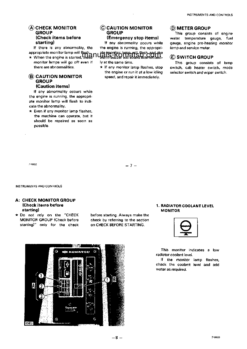 Protected: PC220-3(JPN) S/N 23303-UP Operation manual (English)
