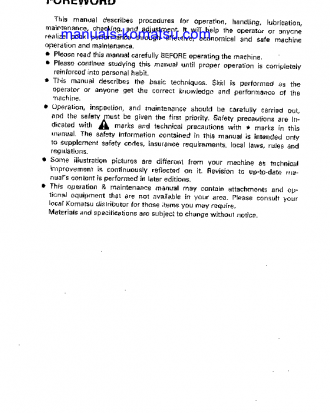 PC200-5(JPN)-MIGHTY S/N 58019-UP Operation manual (English)