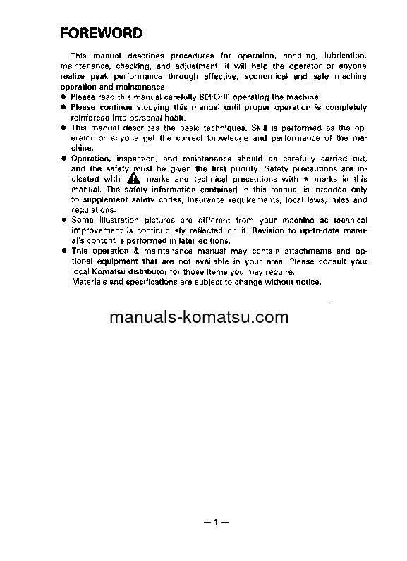 Protected: PC220-5(JPN)-CUSTOM S/N 36614-UP Operation manual (English)