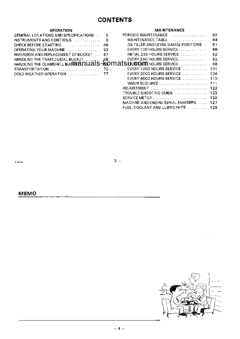 Protected: PC300-3(GBR) S/N K10001-UP Operation manual (English)