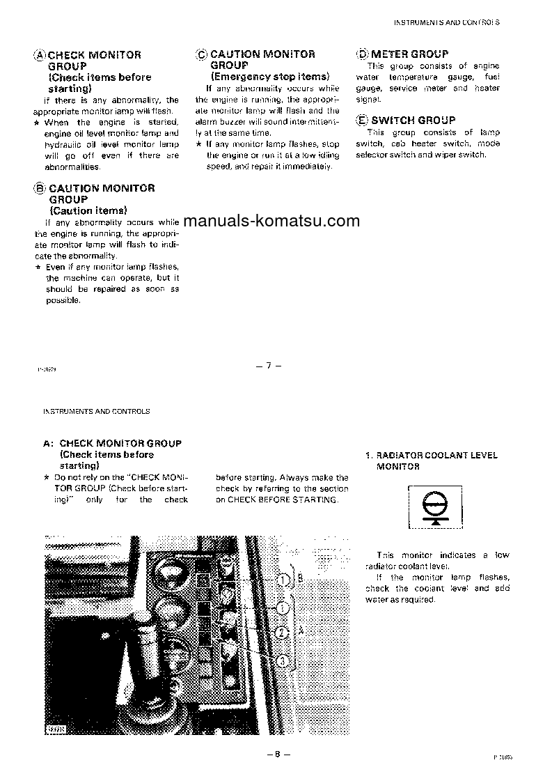 Protected: PC300-3(GBR) S/N K10001-UP Operation manual (English)