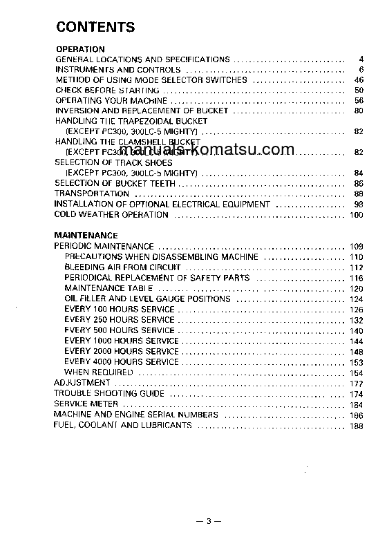Protected: PC300LC-5(JPN)-A S/N 21401-UP Operation manual (English)