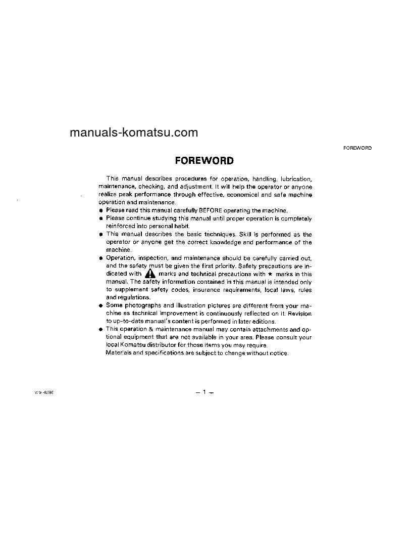 Protected: PC400-3(JPN) S/N 12272-UP Operation manual (English)