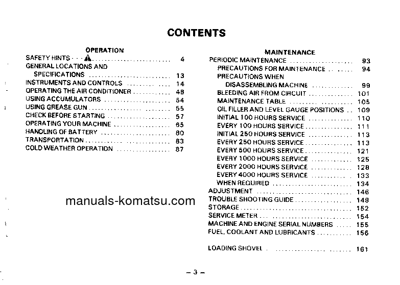 Protected: PC650-3(JPN) S/N 10501-10660 Operation manual (English)