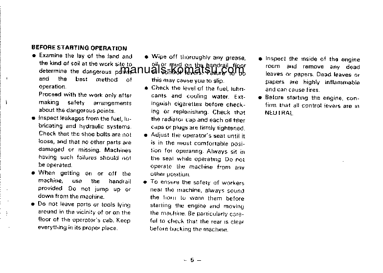 Protected: PC650-3(JPN) S/N 10501-10660 Operation manual (English)