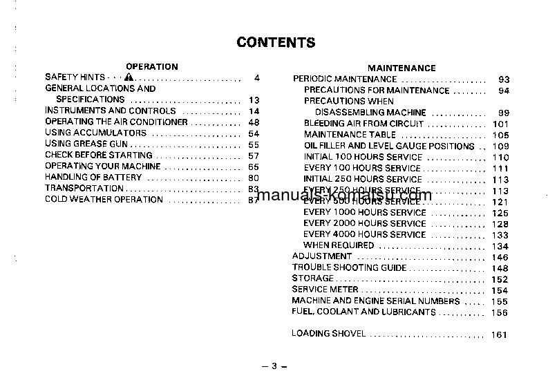 Protected: PC650-3(JPN) S/N 10661-UP Operation manual (English)