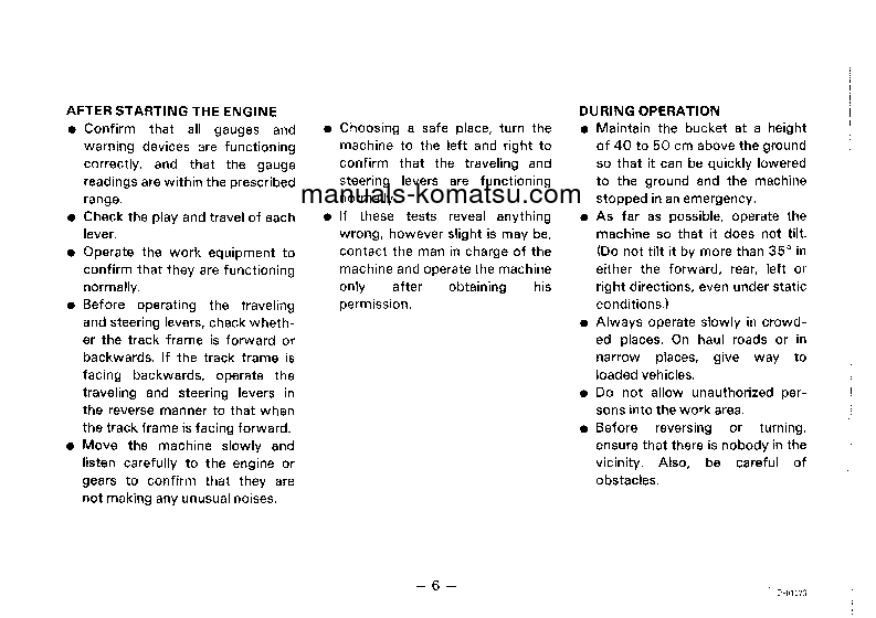 Protected: PC650-3(JPN) S/N 10661-UP Operation manual (English)