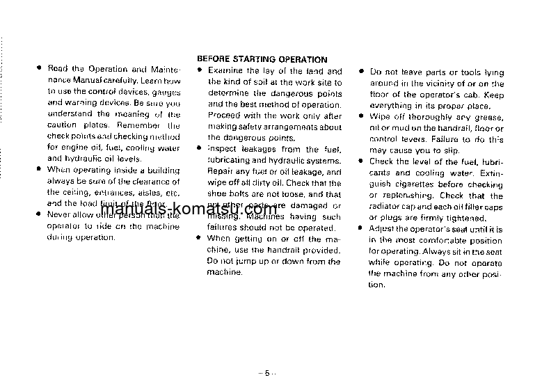 Protected: PW60-3(JPN) S/N 2001-UP Operation manual (English)