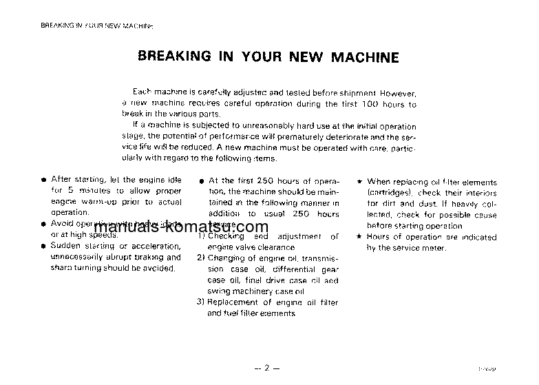Protected: PW100-3(JPN) S/N 1851-2300 Operation manual (English)