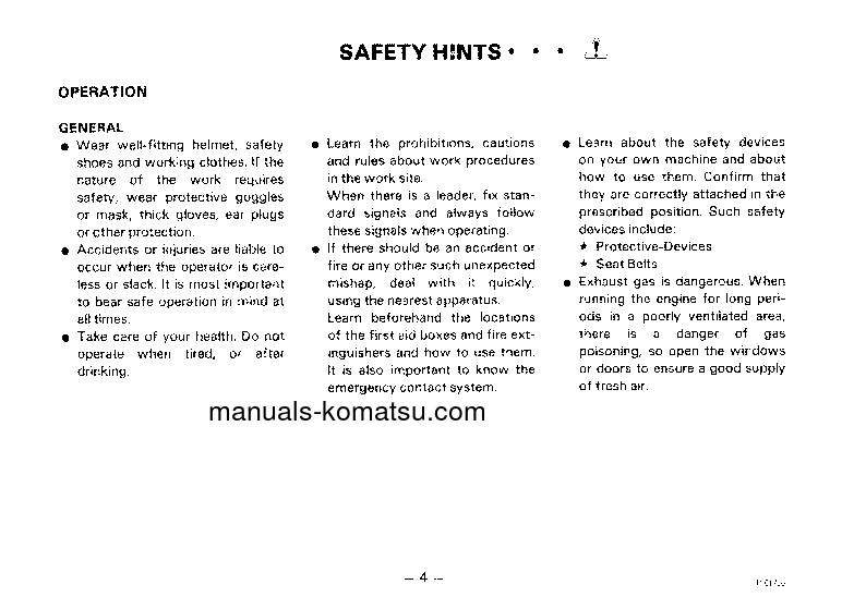 Protected: PW100-3(JPN) S/N 1851-2300 Operation manual (English)