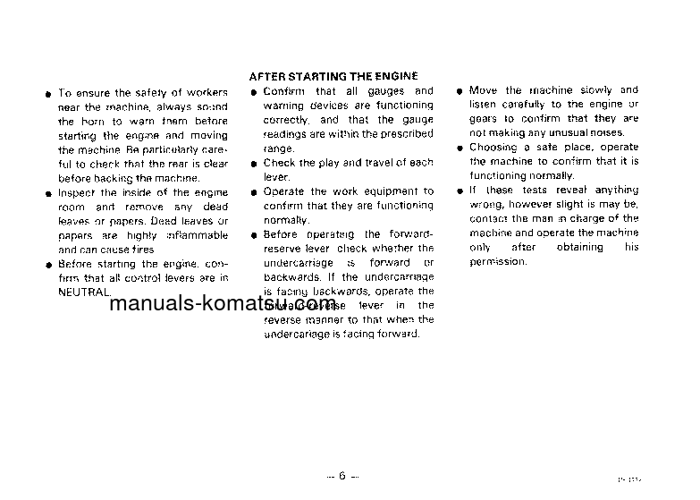 Protected: PW100-3(JPN) S/N 1851-2300 Operation manual (English)