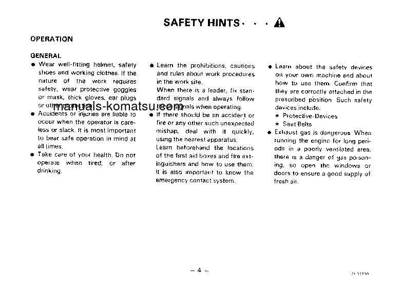 Protected: PW100-3(JPN) S/N 2301-2491 Operation manual (English)
