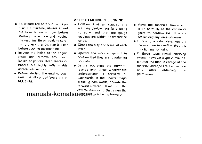 Protected: PW100-3(JPN) S/N 2301-2491 Operation manual (English)