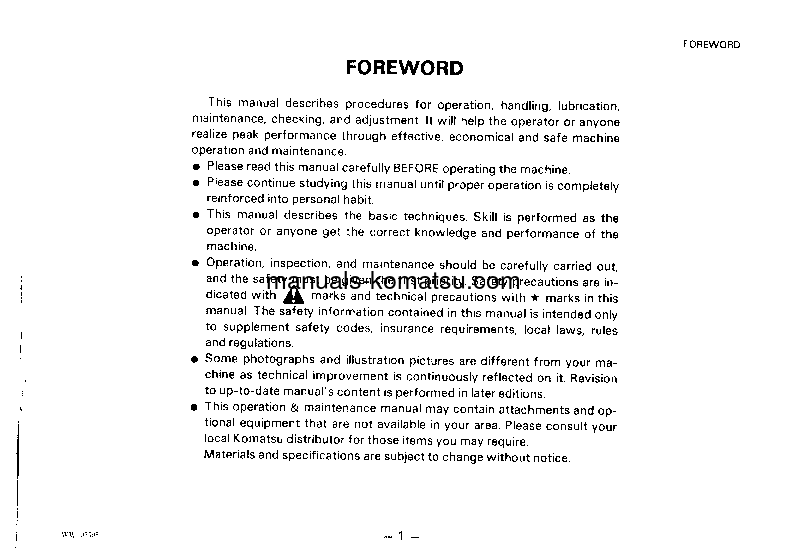 Protected: PW100-3(JPN) S/N 2492-UP Operation manual (English)