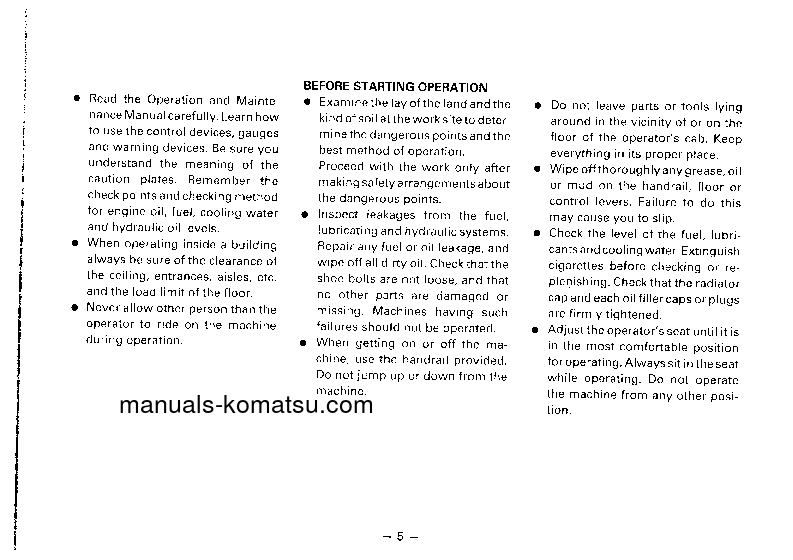 Protected: PW100-3(JPN) S/N 2492-UP Operation manual (English)