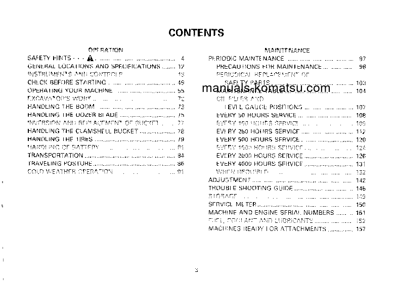 Protected: PW150-1(JPN) S/N 1001-UP Operation manual (English)