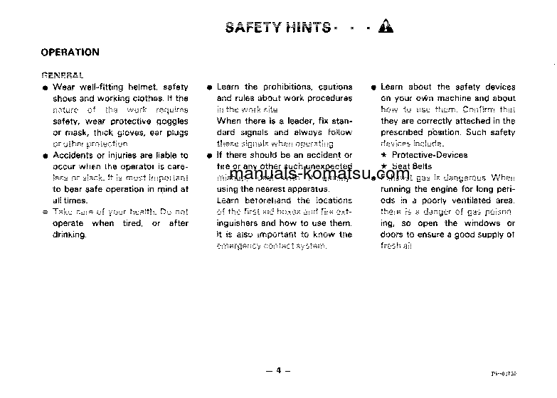 Protected: PW150-1(JPN) S/N 1001-UP Operation manual (English)