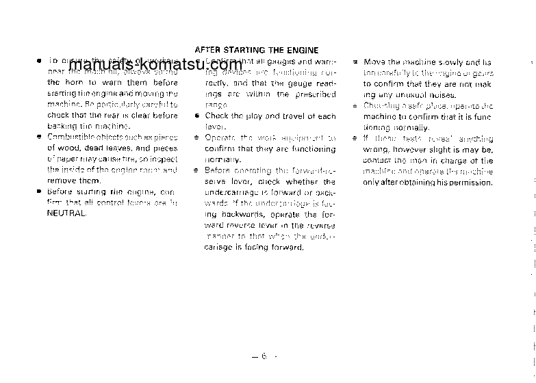 Protected: PW150-1(JPN) S/N 1001-UP Operation manual (English)