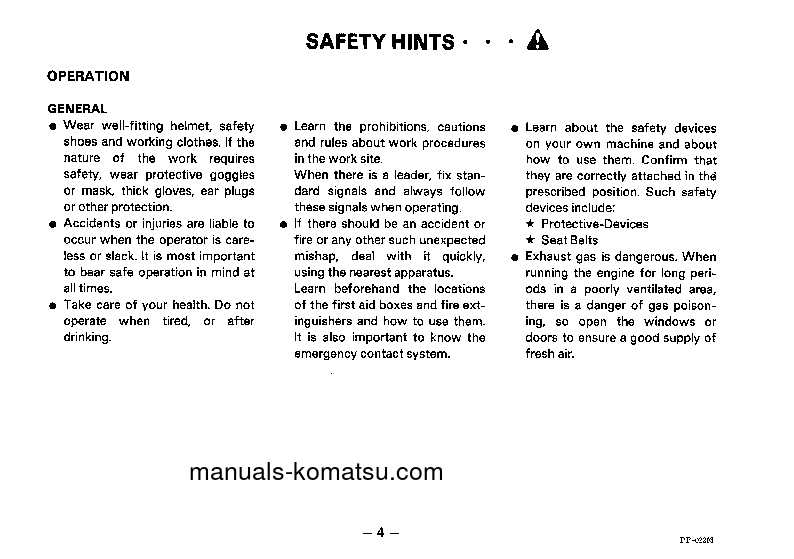 Protected: PW05-1(JPN) S/N 1001-UP Operation manual (English)