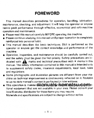PC15-2(JPN)-6-WAY CONTROL S/N 10065-UP Operation manual (English)