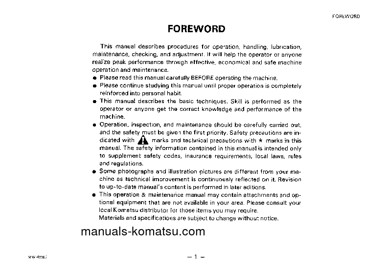 Protected: PC10-6(JPN) S/N 21446-UP Operation manual (English)