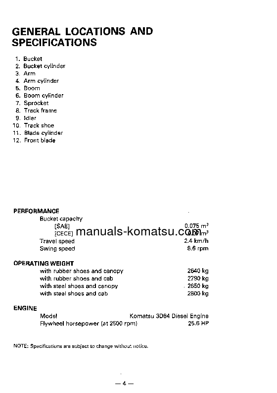 Protected: PC20-7(JPN) S/N 35001-UP Operation manual (English)