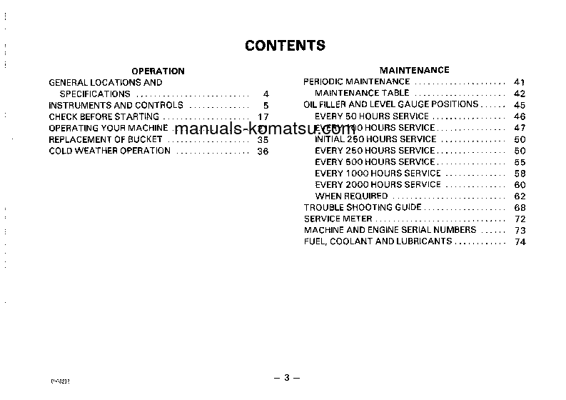 Protected: PC50UU-1(JPN) S/N 1001-3400 Operation manual (English)