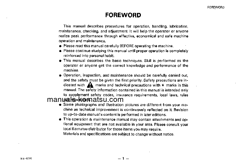 Protected: PC80LC-3(JPN) S/N 2001-UP Operation manual (English)