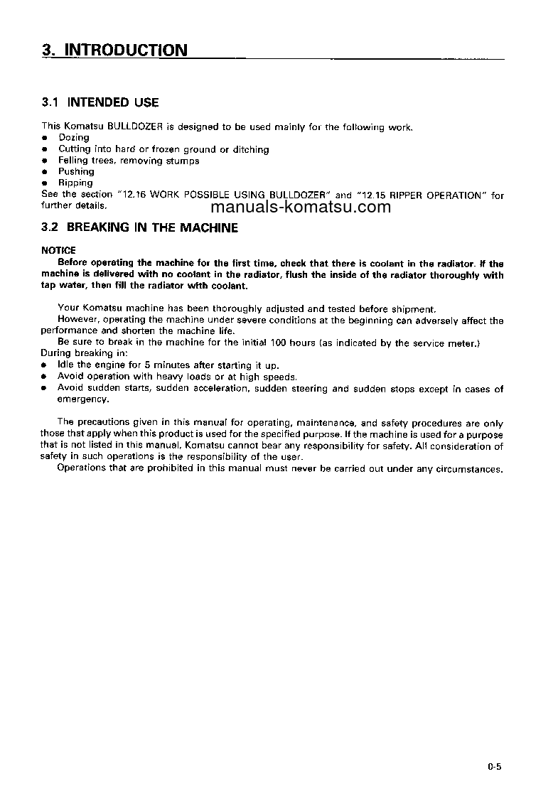 Protected: D155AX-5(JPN) S/N 70001-75000 Operation manual (English)