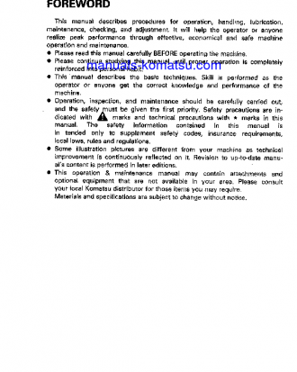 PC150-5(JPN) S/N 6438-UP Operation manual (English)