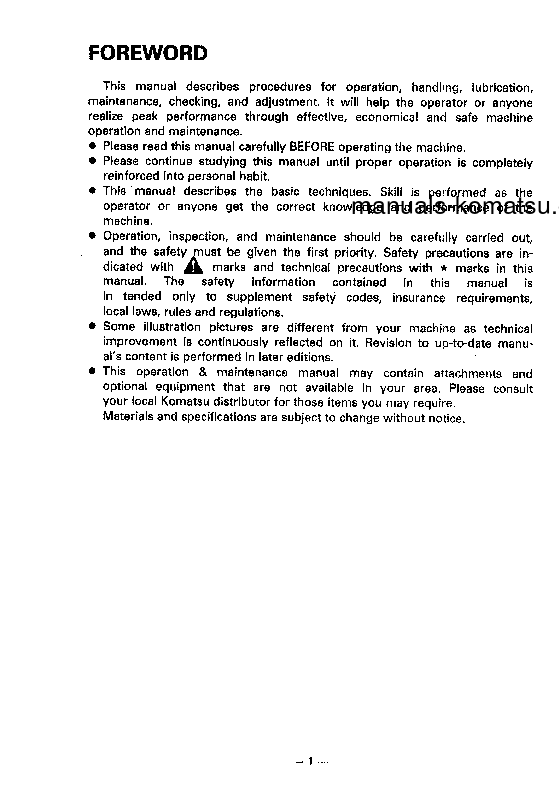 Protected: PC150-5(JPN) S/N 6438-UP Operation manual (English)