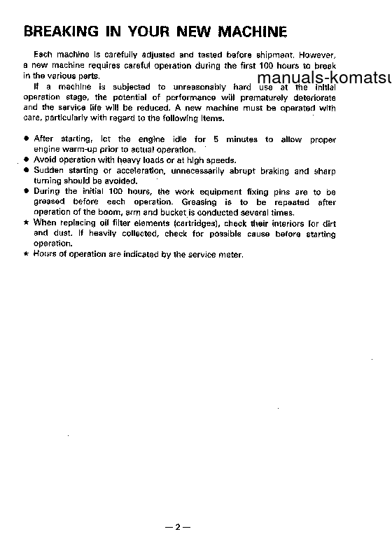 Protected: PC150-5(JPN) S/N 6438-UP Operation manual (English)