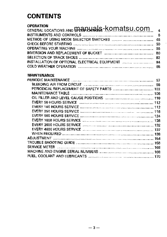 Protected: PC150-5(JPN) S/N 6438-UP Operation manual (English)