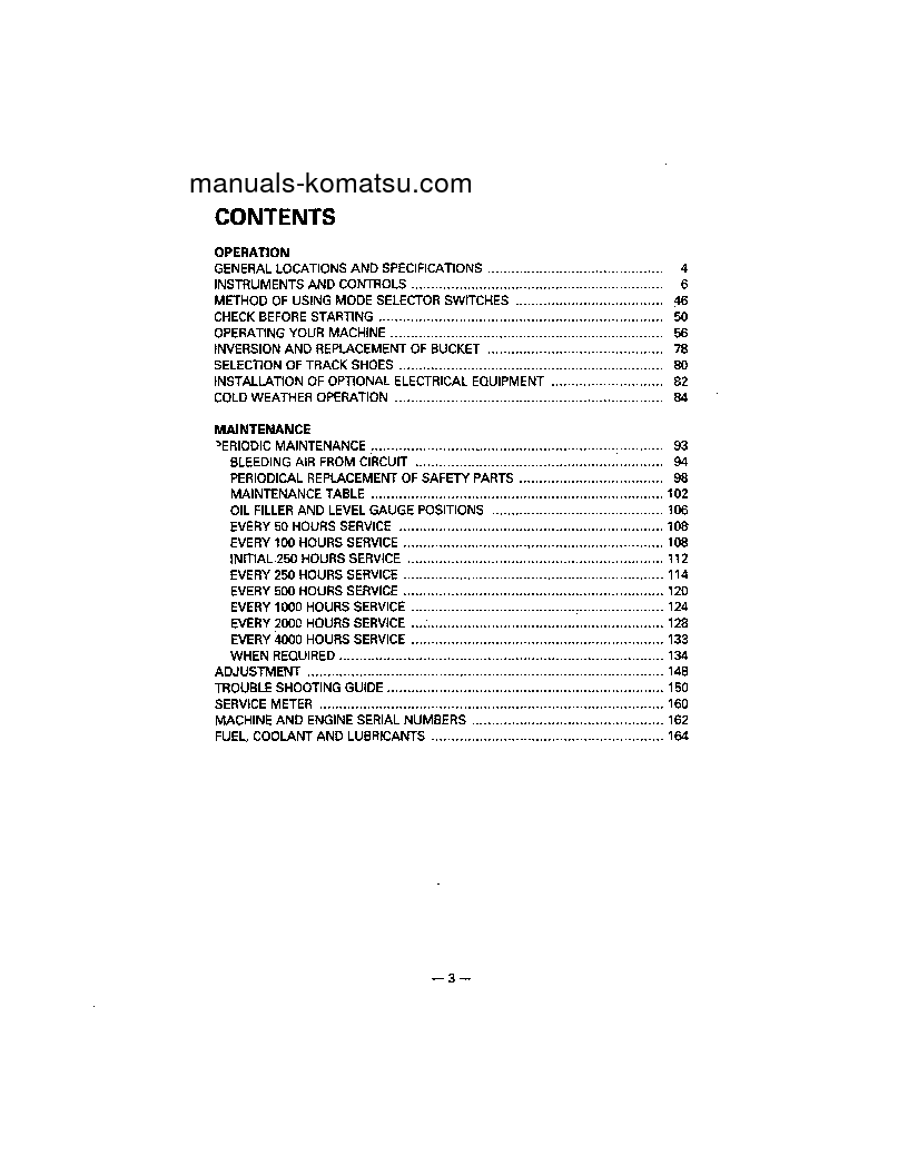Protected: PC150LC-5(USA) S/N 6001-UP Operation manual (English)
