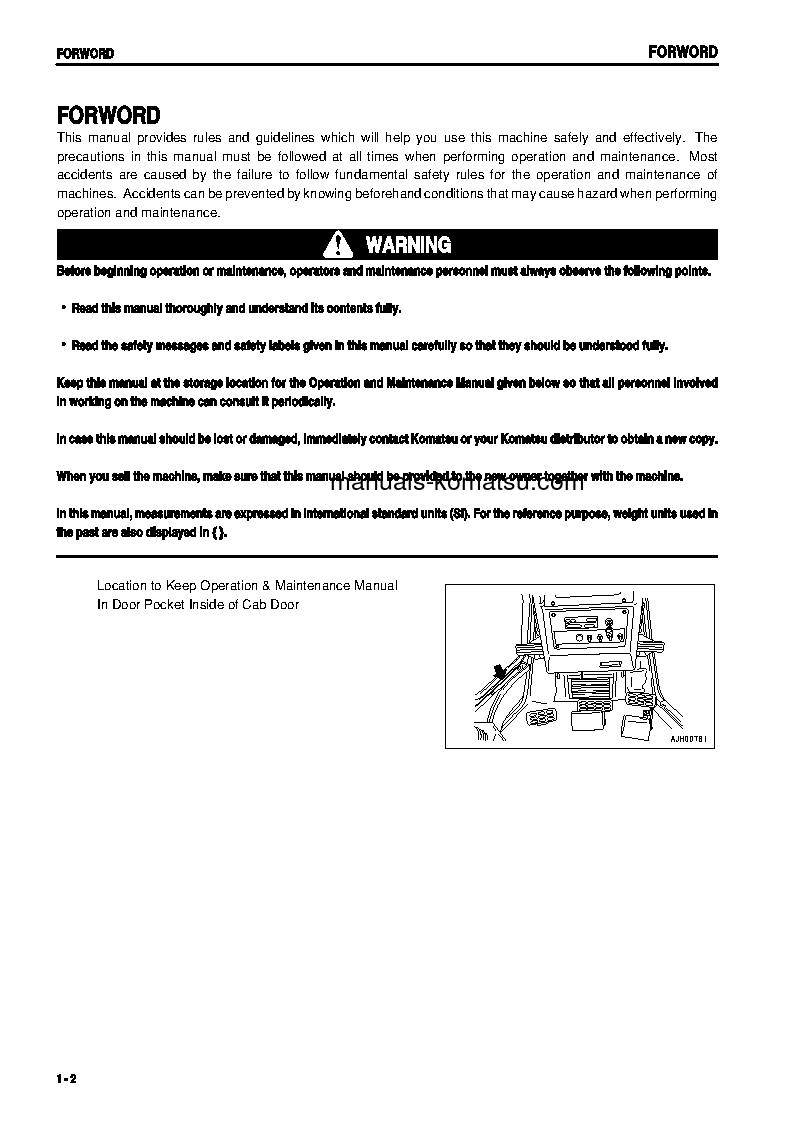 Protected: D475A-3(JPN)-SUPER DOZER S/N 10685-UP Operation manual (English)