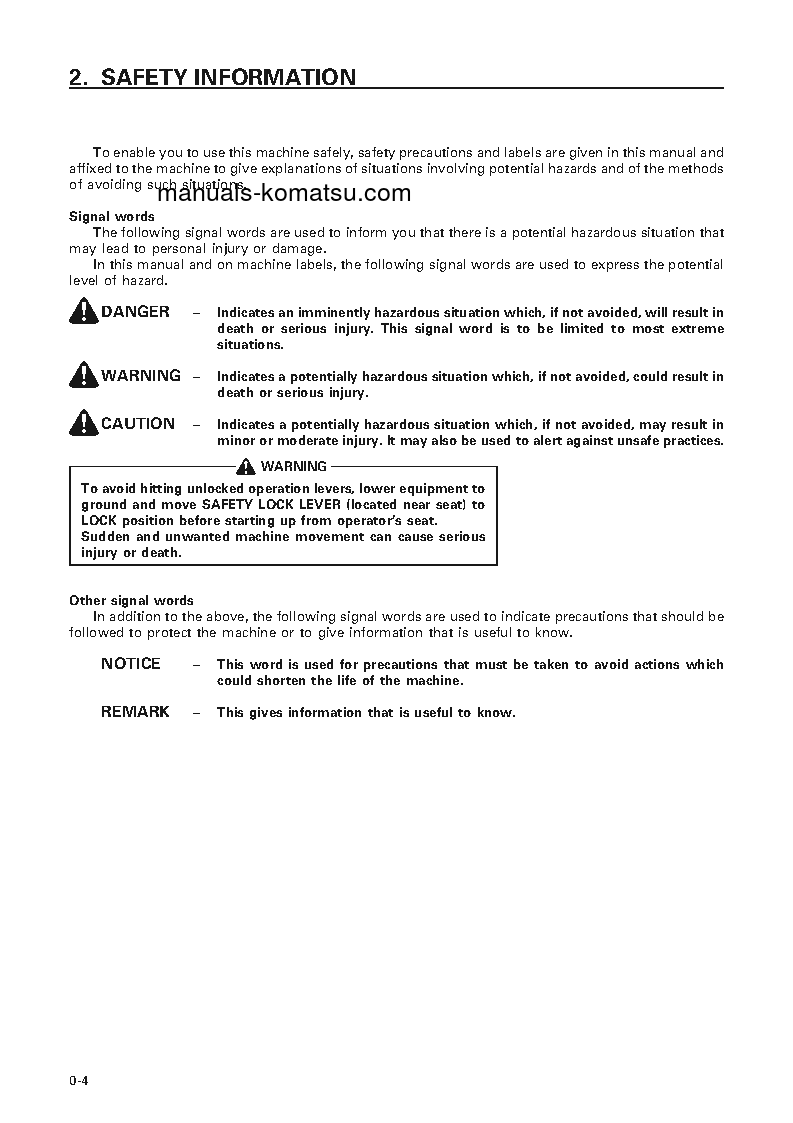 Protected: D155A-2(JPN)-EMISSION ENG S/N 57285-UP Operation manual (English)