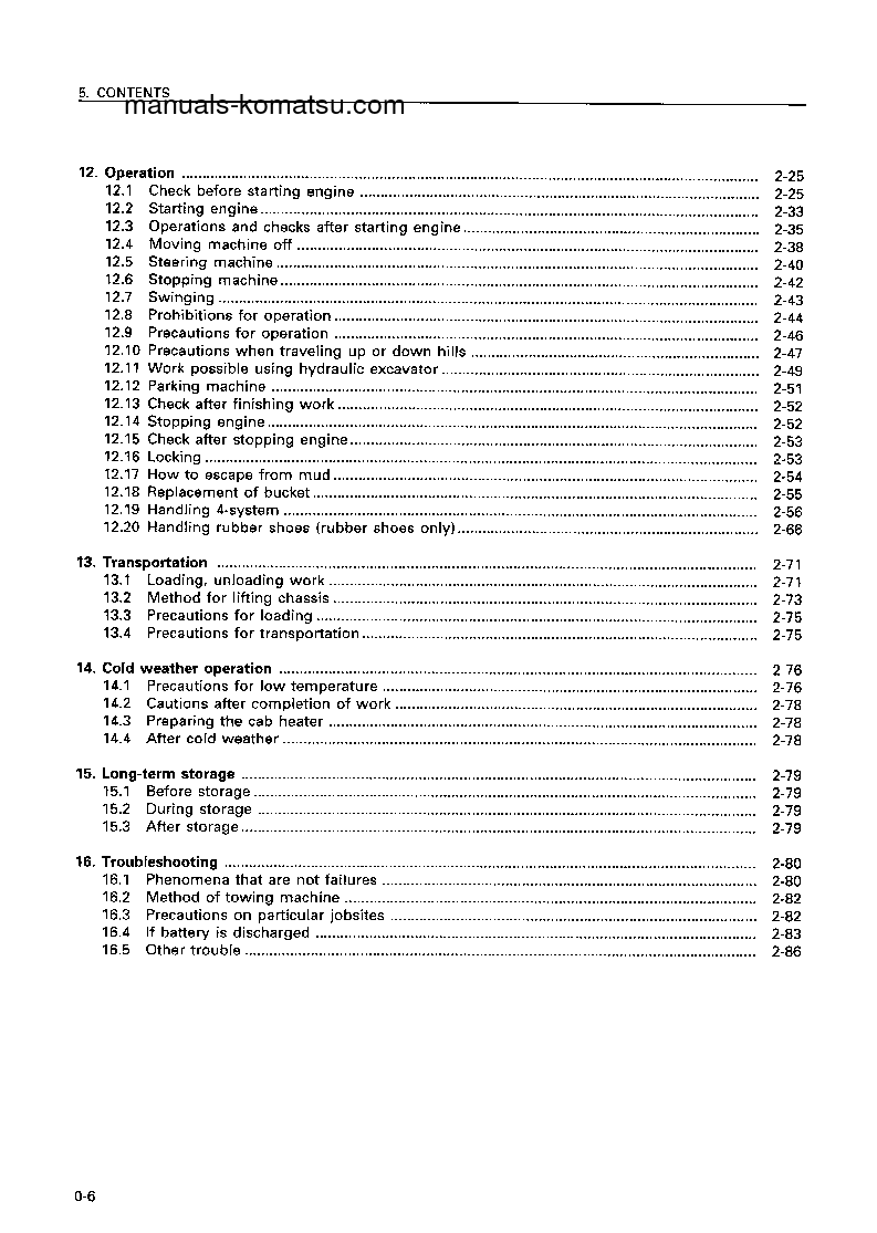 Protected: PC75UU-3(JPN) S/N 19001-UP Operation manual (English)