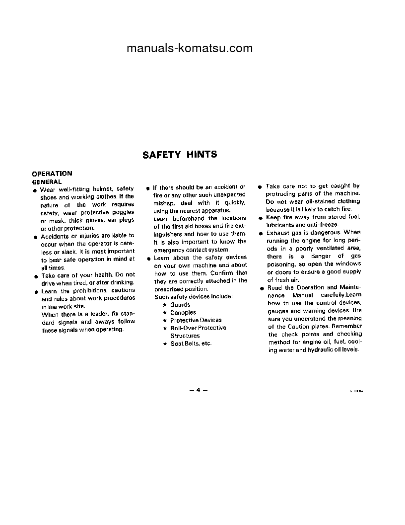 Protected: GD825A-1(JPN) S/N 10002-UP Operation manual (English)