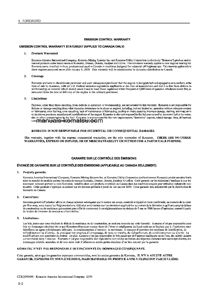 Protected: PC100L-6(JPN) S/N 15240-UP Operation manual (English)