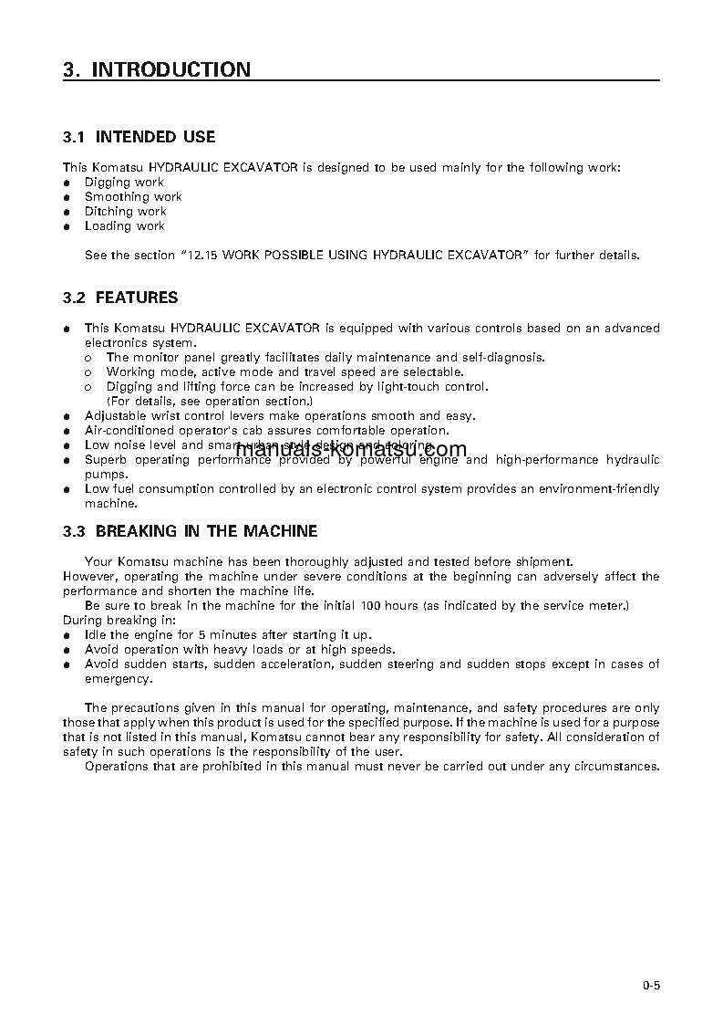 Protected: PC100L-6(JPN) S/N 15240-UP Operation manual (English)