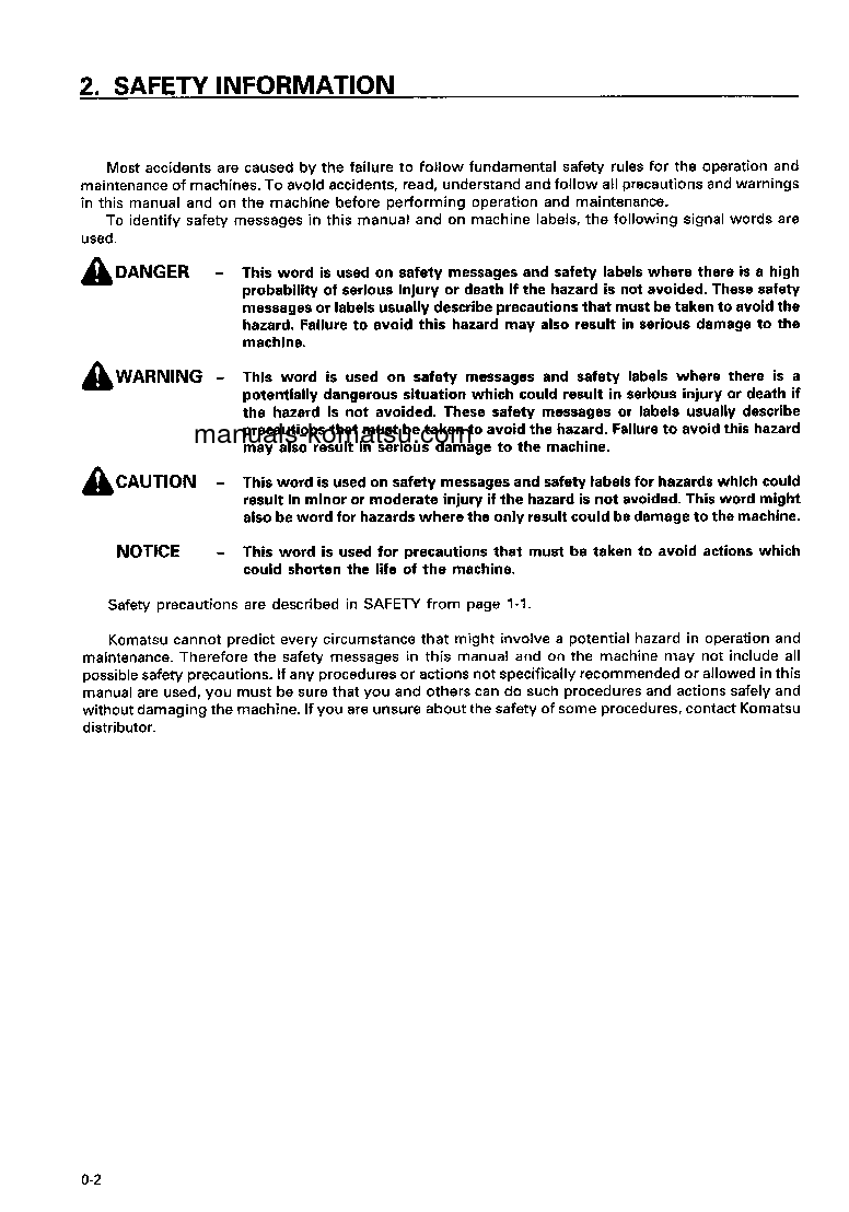 Protected: PC230-6(JPN) S/N 10259-UP Operation manual (English)