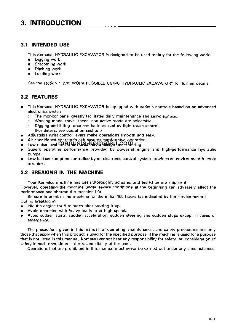 Protected: PC230-6(JPN) S/N 10259-UP Operation manual (English)