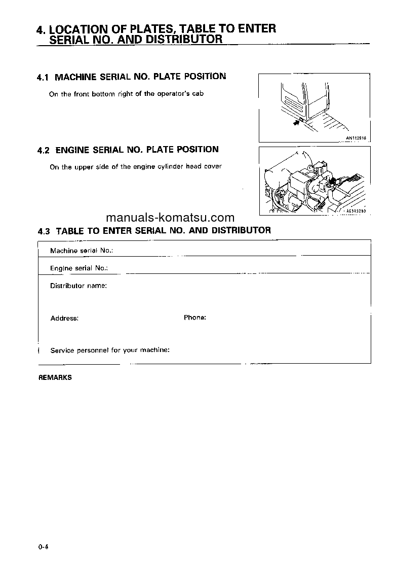 Protected: PC230-6(JPN) S/N 10259-UP Operation manual (English)
