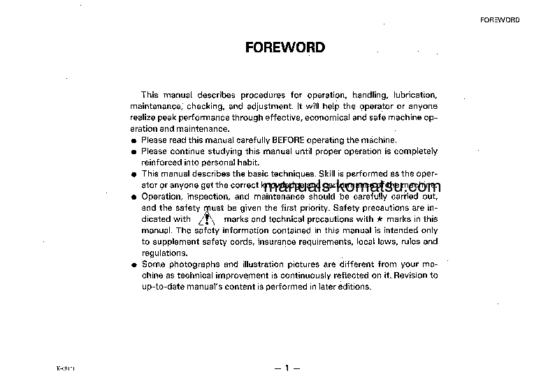 Protected: GD655A-3(JPN) S/N 64001-UP Operation manual (English)