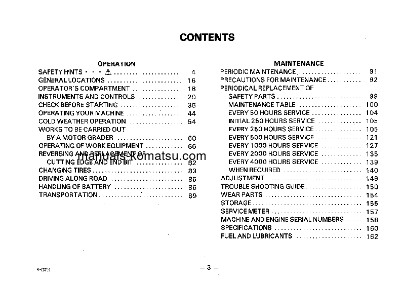 Protected: GD655A-3(JPN) S/N 64001-UP Operation manual (English)