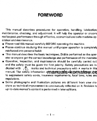 GD605A-3(JPN)-FOR USA S/N 57001-UP Operation manual (English)