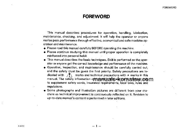 Protected: GD605A-3(JPN)-FOR USA S/N 57001-UP Operation manual (English)