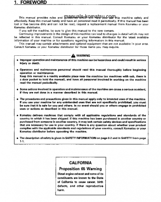 D155A-3(JPN) S/N 61048-UP Operation manual (English)